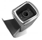 Печь для бани ПБ Каронада Heavy Metal Витра антрацит